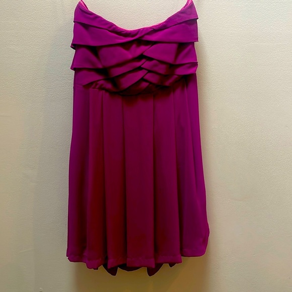 Express Strapless Chiffon Dress - Picture 2 of 10
